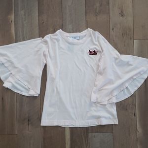 David Lerner NY Studio Lady Flute Sleeve Tshirt